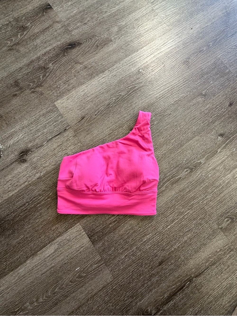 lululemon athletica Hot Pink One-Shoulder Sports Bra